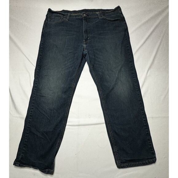 Levi's 541 Men's Dark Wash Athletic Taper Blue Denim Jeans - Size 42x28.5 - Picture 1 of 7